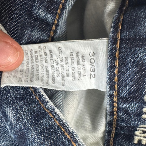 American Eagle Mens Low Rise Boot Cut-Off Denim Shorts Blue Size 30 Medium Wash - Picture 8 of 9